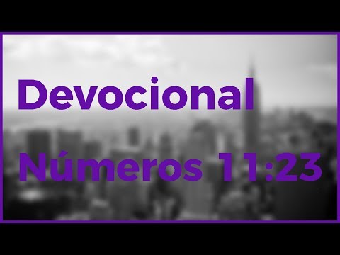 Devocional - Não se prende as limitações (Números 11:23)