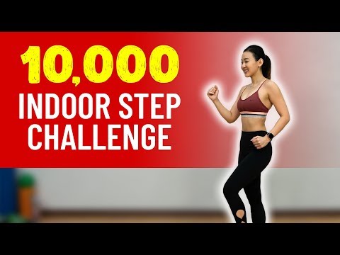 10,000 Indoor STEP????‍♀️Challenge (Burn Calories!) | Joanna Soh