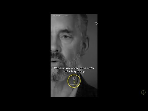 “Order is TYRANNY! CHAOS is POSSIBILITY!!” - Jordan Peterson #shorts