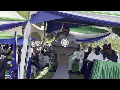 Commissioning of the Magbele Bridge by HE the President Brigadier RtdDr Julius Maada Bio &First Lady