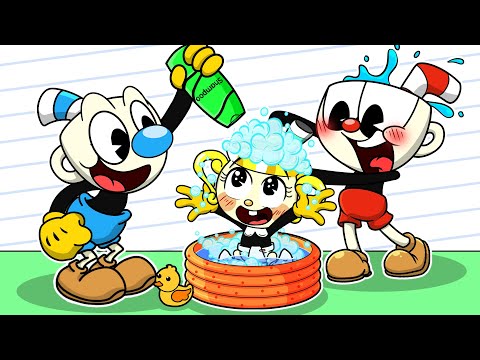 How do Cuphead & Mugman Take Care Of Baby Chalice?? Cuphead DLC Animation