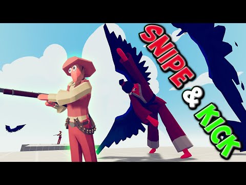 Snipe & Kick! Deadeye & Taekwondo vs Every Faction - TABS Wild West faction & Win Conditions Update