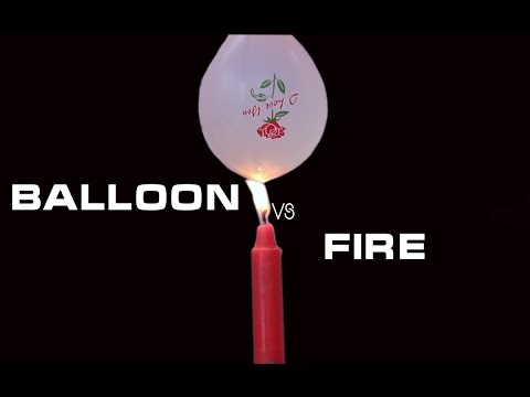 [Crazy TV] Fire vs Water Balloon - Cool Science Experiment!