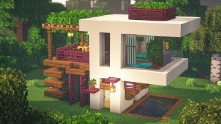 Minecraft - How to Build a Modern House