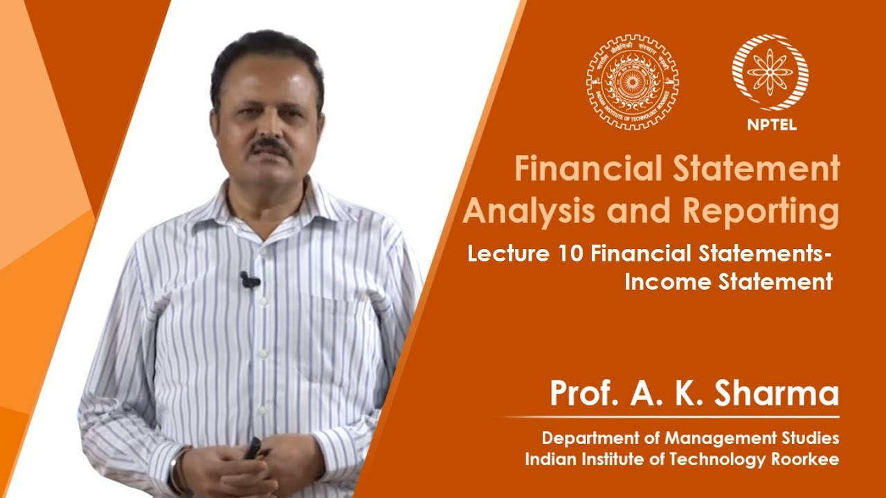Lecture-10- Financial Statements - Income Statement