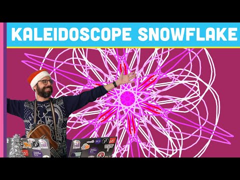 コーディングチャレンジ #155万華鏡の雪の結晶デザイン (Coding Challenge #155: Kaleidoscope Snowflake Design)