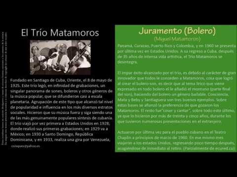 Juramento (Bolero) (Miguel Matamoros) - Trío Matamoros