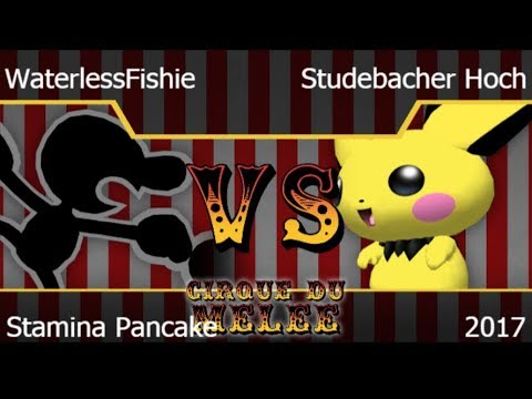 CDM 2017 - WaterlessFishie (GnW) vs TLOC | Studebacher Hoch (Pichu) Stamina Pancake - Melee
