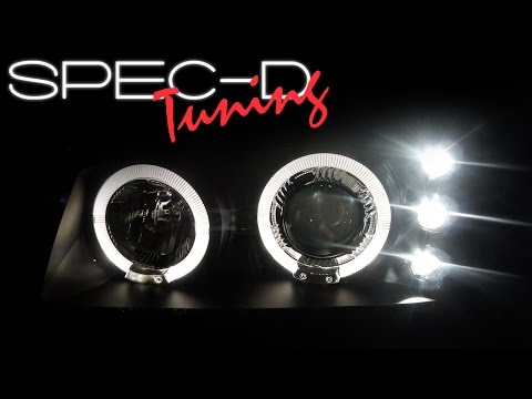 SPECDTUNING DEMO VIDEO: 2003-2007 CHEVY SILVERADO HALO PROJECTOR HEADLIGHTS