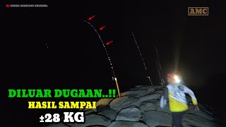 Download lagu EXCITING..!! Fishing for Big Fish Full Strike with Curved Rods for All Babon mp3