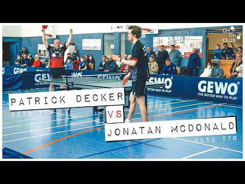 Patrick Decker vs. Jonatan McDonald  (TTS Borsum X TSV Schwarzenbek | 3. Bundesliga Tischtennis '22)