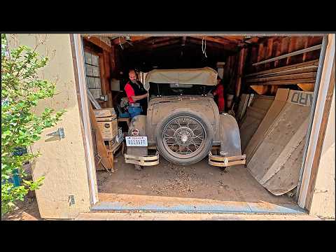 Thumbnail for 1929 Ford Roadster Dad Bought New - Rescue, First Wash in 51 Years, Start Up by Car, Ford MA