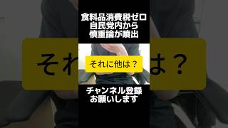 自民党・高市総理が「悲願」と言い、選挙の公約にまで掲げた食料品の消費税ゼロ、自民党内からは否定的な意見。そもそも価格が下がるとも限らないし対象範囲も曖昧で減税効果の誤解も生まれる。一律減税一択です。
