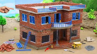 diy mini truck house building construction | using bricks science project @Aafnocreator