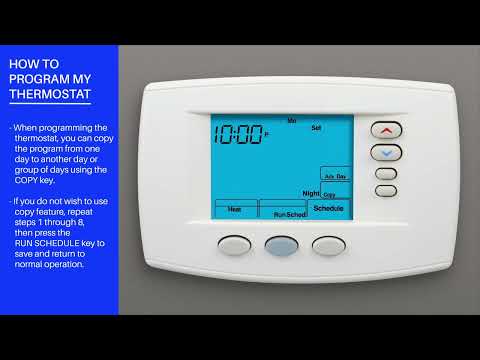 White-Rodgers Blue Series - 1F95-0671 - 6-inch - How Do I Program My Thermostat
