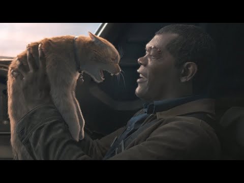 Captain marvel Flying scene [nick fury loses his eye] flashback