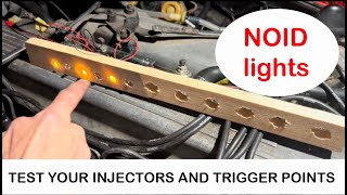 How to test fuel injectors and trigger points using homemade NOID lights.
