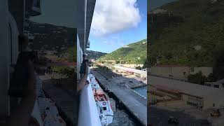 Playing the Loveboat theme while leaving St. Thomas @princesscruises  #cruise #caribbean #stthomas