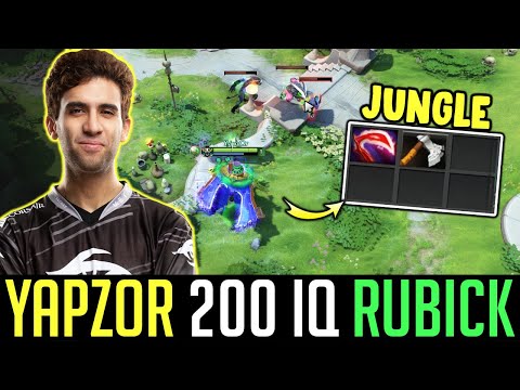 Yapzor 200 IQ RUBICK Jungle - NEW META? DOTA 2