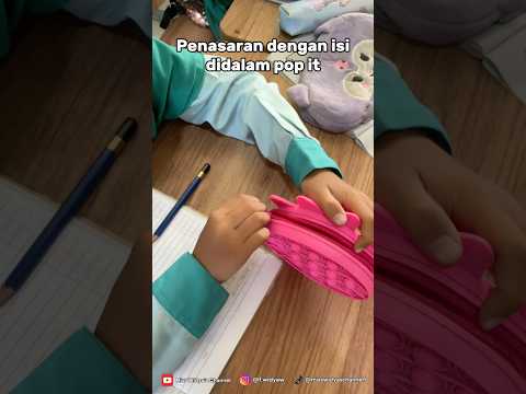 PENASARAN DENGAN ISI DIDALAM POP IT #shortsvideo #schoollife #gurusd #gurumuda #viralshorts #fypage