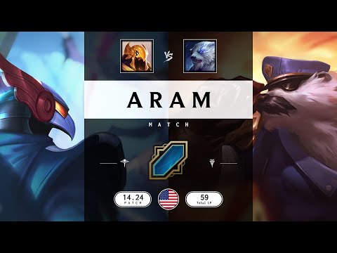 ARAM Match: Super Azir vs Super Volibear - NA server Patch 14.24