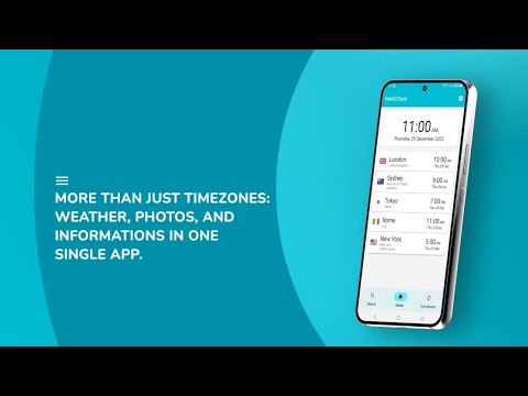 World Clock - Timezones Widget Video