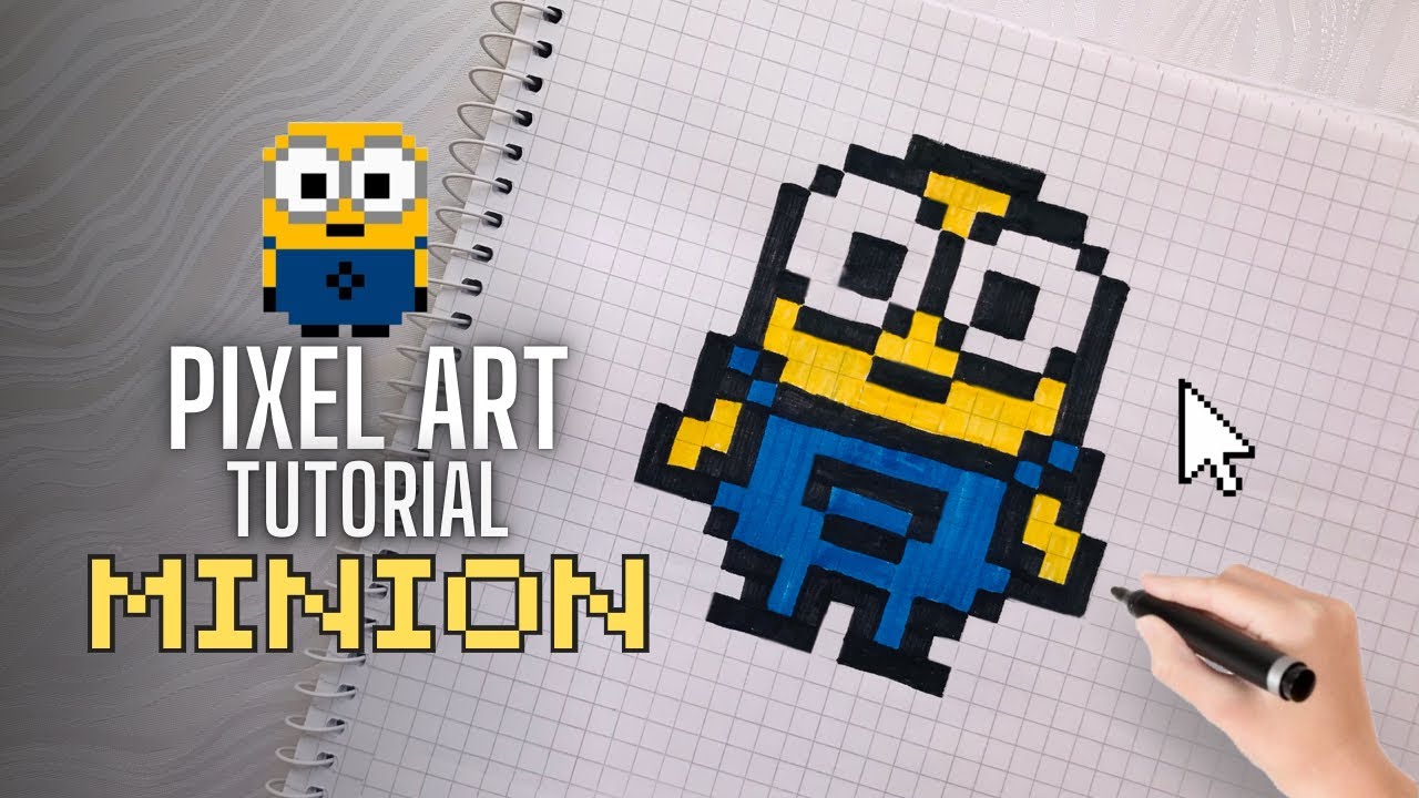 Pixel Art Tutorial: Drawing MINION Step By Step
