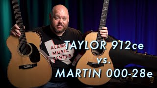 Video thumbnail for Taylor 912ce vs. Martin 000-28e Modern Deluxe | A High End Battle for the Ages by Alamo Music Center