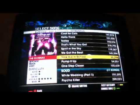 WII rock band 2 gameplay