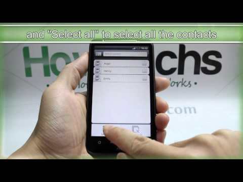 How to Import the Contacts on HTC Desire HD