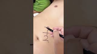 趁老公睡着，给他画个小老鼠 #可爱简笔画 #家有萌宝