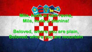 Croatia National Anthem English lyrics]