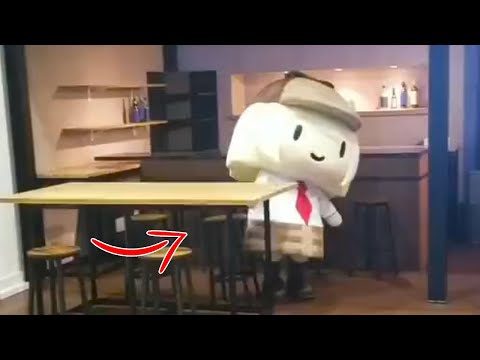 smol Ame tries to sit down