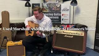 Video thumbnail for Marshall AS50D Acoustic Guitar Amp | Used | Demonstration And Reasons To Buy From Rimmers Music by Rimmers Music