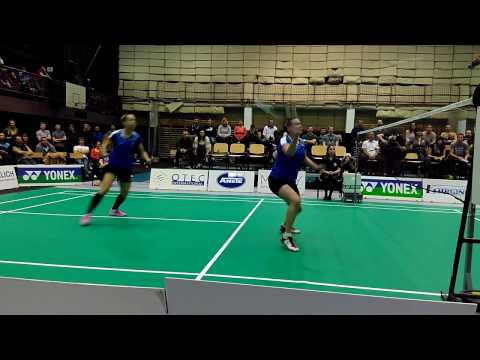 Bášová, Fuchsová - Maixnerová, Milisová - finále MČR Liberec 2017, závěr 2. setu