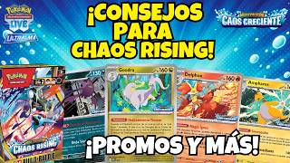 CONSEJOS Y PROMOS PARA EL PRELANZAMIENTO DE ChAOS RISING 🔥[ POKEMON TCG ]