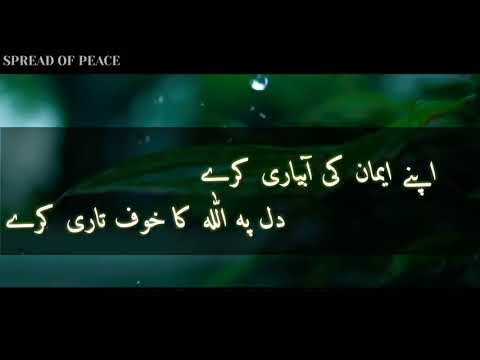 Apne iman ki aabyari Karey Dil pe Allah ka khaof Tari kare |new motivational tarana in urdu 2018