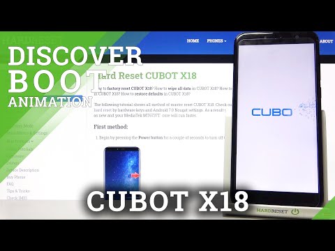 Cubot X18 - How Boot Animation Looks like