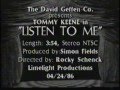 TOMMY KEENE : Listen To Me - Directed by ROCKY SCHENCK