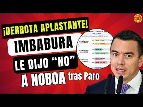 ¡DERROTA APLASTANTE! El "NO" de Imbabura HUMILLA al gobierno tras el Paro 2025.