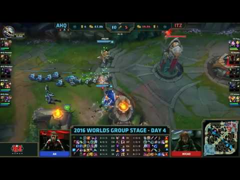 AHQ vs ITZ Highlights Worlds 2016 Day 4 AHQ Esports vs INTZ Esports