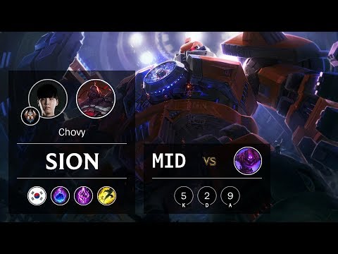 Sion Mid vs Malzahar - KR Challenger Patch 9.10