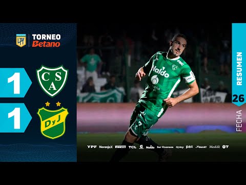 SARMIENTO 1 - 1 DEFENSA Y JUSTICIA I Resumen del partido | #TorneoBetano 2024