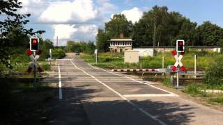 preview picture of video '[S-Bahn Berlin] Line S8 train to Grünau passing the Summter Weg level crossing...'