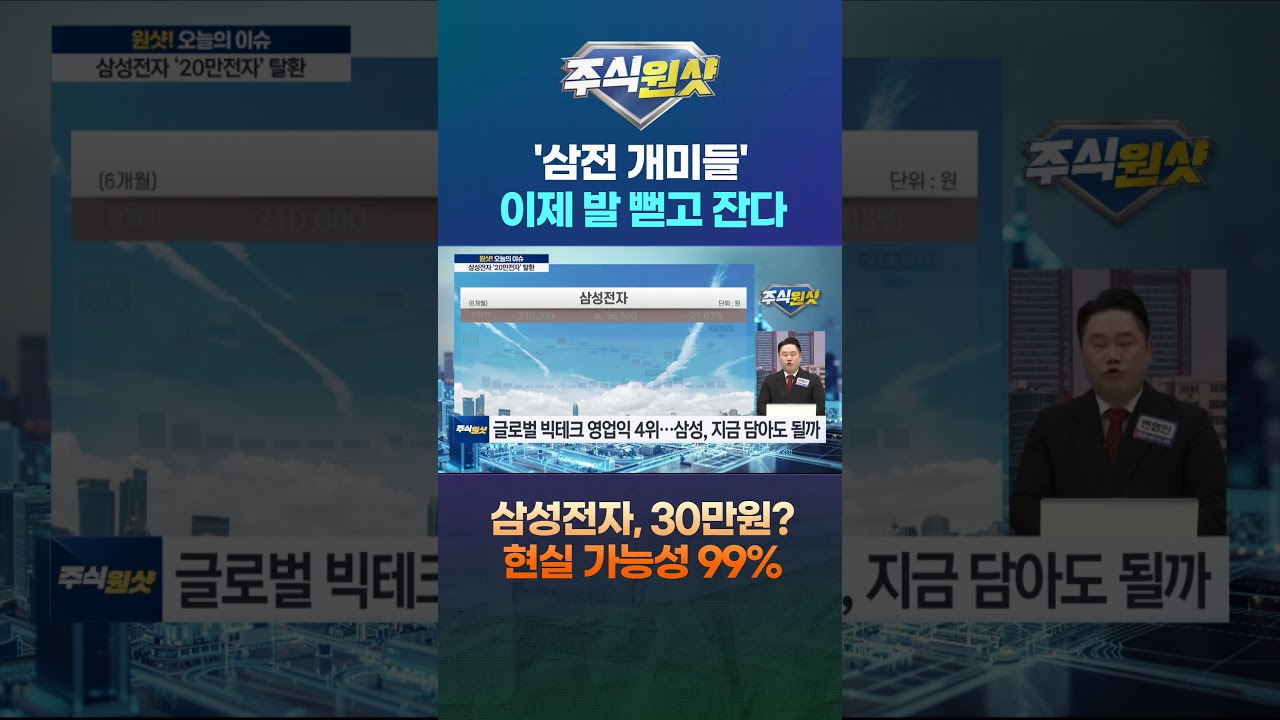 '삼전 개미들' 이제 발 뻗고 잔다 삼성전자, 30만원? 현실 가능성 99%