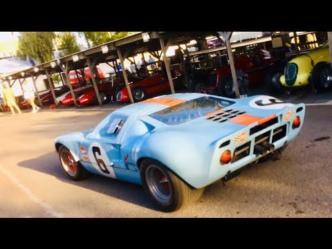 1968 FORD GT40 GULF Oil Colours & Super-Sound #GOODWOOD Revival ‘23 Returning to GRCC Paddock Garage