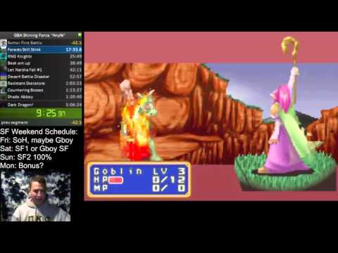 GBA Shining Force "Any%" in 4 hours 37 minutes WR