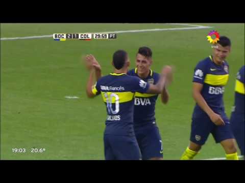 Gol de Tevez (2-1) / Boca Juniors 4-1 Colón - Fecha 14 Torneo Argentino 2016/17