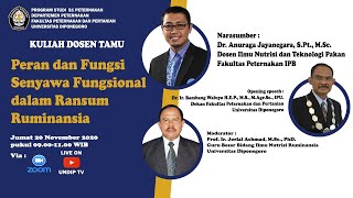 Download lagu KULIAH DOSEN TAMU PRODI S1 PETERNAKAN FPP UNDIP | 20 NOV 2020 mp3