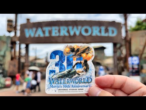 【USJ】ウォーターワールド 30周年イベント開始！ レアステッカーをGETせよ！4K最新版 2025年8月2日 ユニバーサル・スタジオ・ジャパン